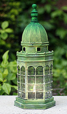 Cheshire Metal Lantern With Beveled Glass