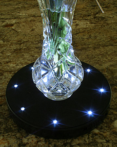 Floral Light Base - 8 Inch Rechargeable - 13 LED Uplight - additional view