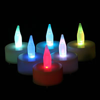 6 Pack Color Changing LED Tea Light