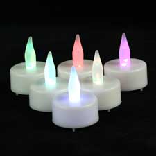 6 Pack Color Changing LED Tea Light