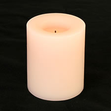 4 Inch Round Sand Battery Operated Candle