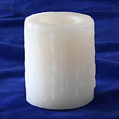 Real Wax Melted Look 3 x 4 Inch Pillar Candle