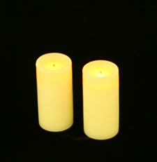 3 Inch Wax Votive Candle Champagne (Set Of 2)