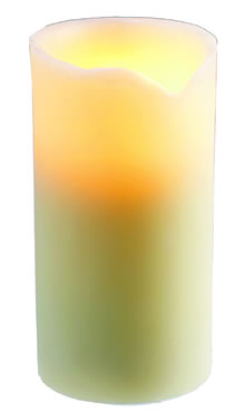 Flameless Candle Smooth 3 x 6 Inch - Resin