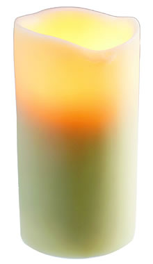 Flameless Candle Smooth 4 x 8 Inch - Resin