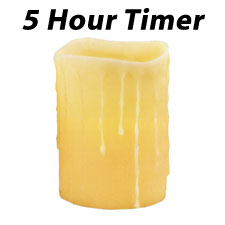 Golden Wheat 4 x 6 Battery Operated Wax Candle