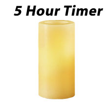 Golden Wheat 3 x 6 Battery Operated Wax Candle with Timer