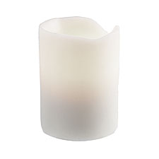 Battery Operated 3 x 4.5 Smooth Wax Vanilla Scented Candle