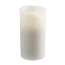 Battery Operated 3 x 6 Smooth Wax Vanilla Scented Candle