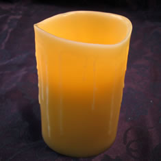 Wax Flameless Candle Beeswax Drip 4 x 6 Inch