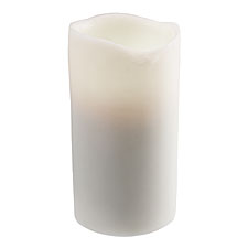 Battery Operated 4 x 8 Smooth Wax Vanilla Scented Candle
