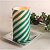 Green-White Candy Cane Battery Operated with Gift Bag