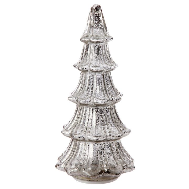 12 Inch Silver Mercury Glass Lighted Tree Battery Operated Buy Now