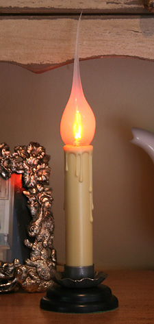 electric country inch candolier powered candles window