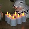 Rechargeable tea light flickering