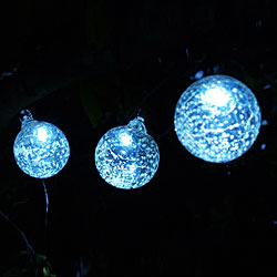 Aurora Glow Glass Solar String Lights - additional view