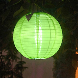 10 Inch Pink Outdoor Solar Powered Lantern - additional view