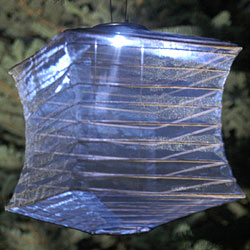 Outdoor Solar Lantern - Pearl Colored Square - additional view
