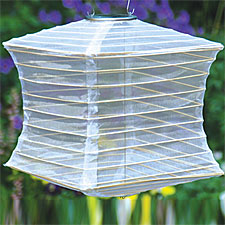 Outdoor Solar Lantern - Pearl Colored Square