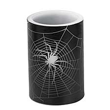 Halloween Black Spider Candle with Spooky Sounds (Unscented)