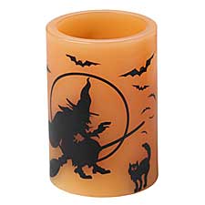 Halloween Witch Candle with Spooky Sounds (Unscented)