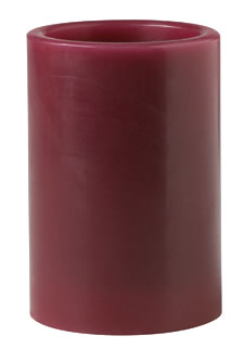 LED Candle 4 Inch Pillar Apple Cider (Non Color Changing)
