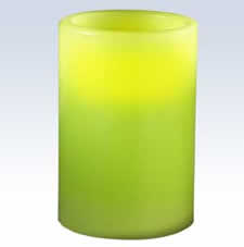 Color Changing LED Candle 4 Inch Pillar Citrus