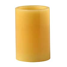 LED Candle 4 Inch Pillar Harvest Spice (Non Color Changing)