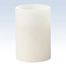 4 Inch Unscented White Flameless Candle
