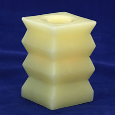 6 Inch Accordian Champagne Battery Operated Candle