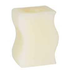 6 Inch Bookend Champagne Battery Operated Candle