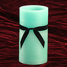 Teal Spa Fresh Scented LED Candle 3 x 6 Inch