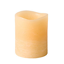 Distressed Texture Beeswax Colored 3 x 4 Sweetened Biscotti Scented Candle