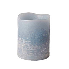 Distressed Texture Blue Colored 3 x 4 Ocean Water Scented Candle