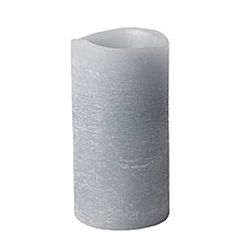 Distressed Texture Blue Colored 3 x 6 Ocean Water Scented Candle