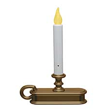 Traditional Battery Powered Window Candle Gold