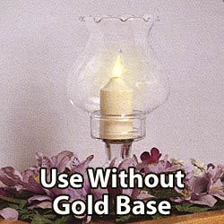 Rechargeable Votives Set of 2 on Gold Base - additional view