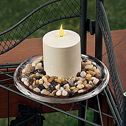 Outdoor Weatherproof 4 Inch Battery Operated Timer Candle - additional view