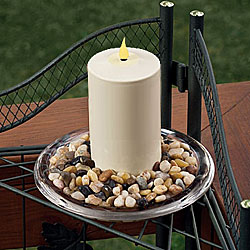 Outdoor Weatherproof Set of 3 - 4, 5 & 6 Inch Timer Candles - additional view