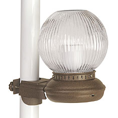 Flickering Umbrella Lantern Mounts To Post