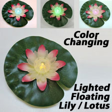 Color Changing Floating Lily / Lotus Pad