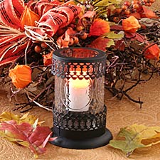 6 Inch Clear Glass Hurricane Tealight Holder