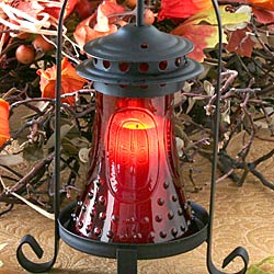 10 Inch Clear Glass Bell Jar Tealight Holder - additional view