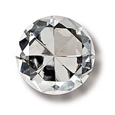 2 Inch Glass Diamond Faux Crystal Jewel (Set of 12)
