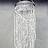 48 Inch Jewel Spiral Crystal Beaded Chandelier