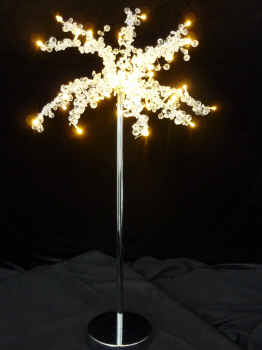 Battery Operated Mini Tabletop Crystal Tree - 48 Warm ...