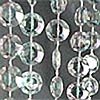 Crystal Iridesent Diamond Cut Curtain 3 ft x 6  ft