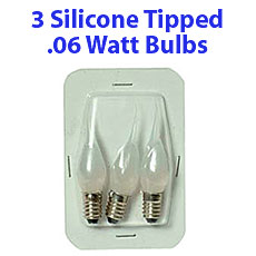 Silicone Tipped Replacement Bulb Set of 3 (.06 Watts)
