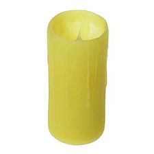 Battery Operated Lemon-Lime Green 3 x 6 Pillar Candle