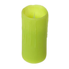 Battery Operated Lime Green 3 x 6 Pillar Candle